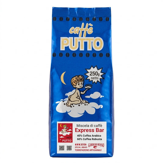 Express Bar - 40%arabica / 60% robusta Macinato 250g - Caffè Putto