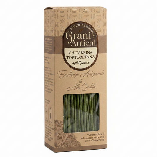 Chitarrina Tortoretana agli Spinaci 300g - Pastificio dei Grani Antichi