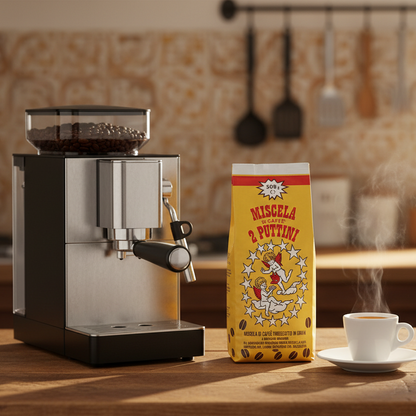 2 Puttini - 70% arabica / 30% robusta Grani 500g - Caffè Putto