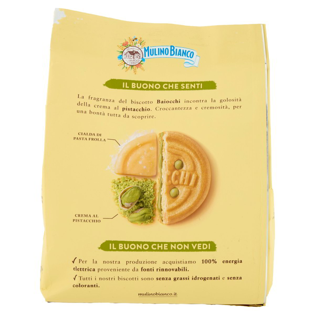 Baiocchi Pistacchio 240g - Mulino Bianco