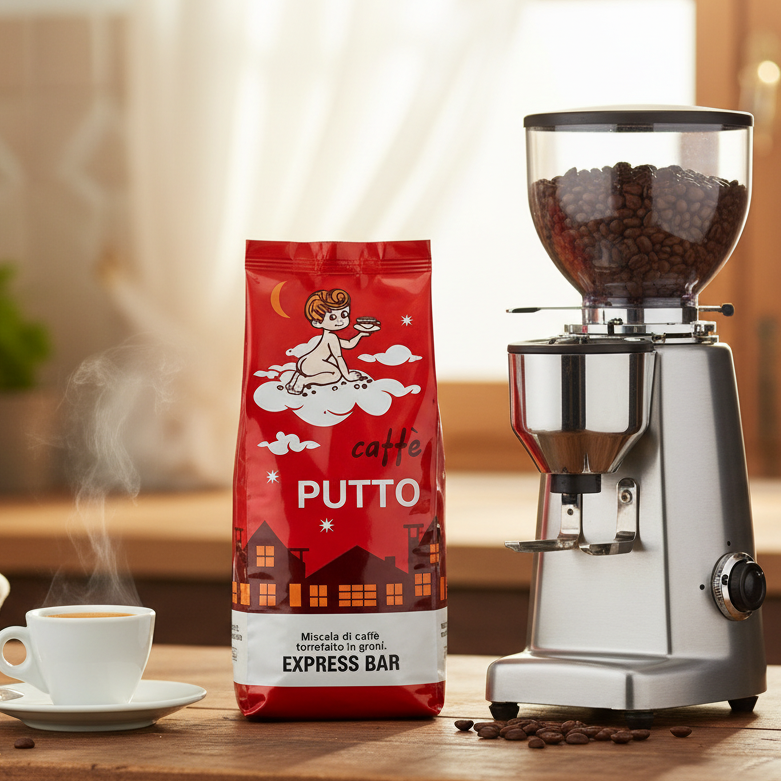 Express Bar - 40%arabica / 60% robusta Grani 500g - Caffè Putto