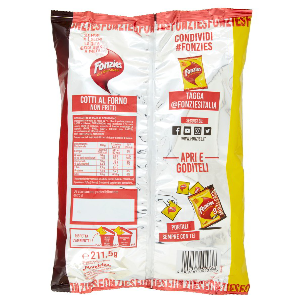 Fonzies 212g (9 packs)