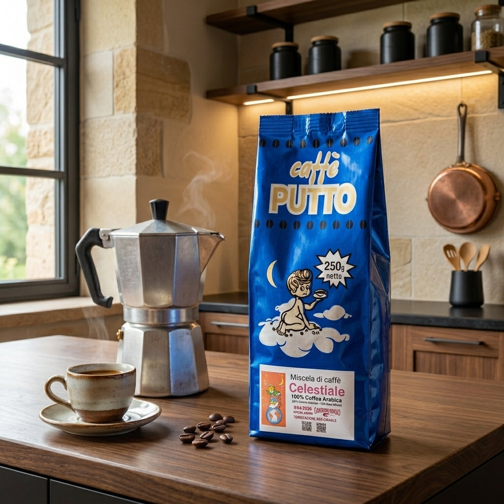 Celestiale - Caffè Arabica 100% Macinato 250g - Caffè Putto