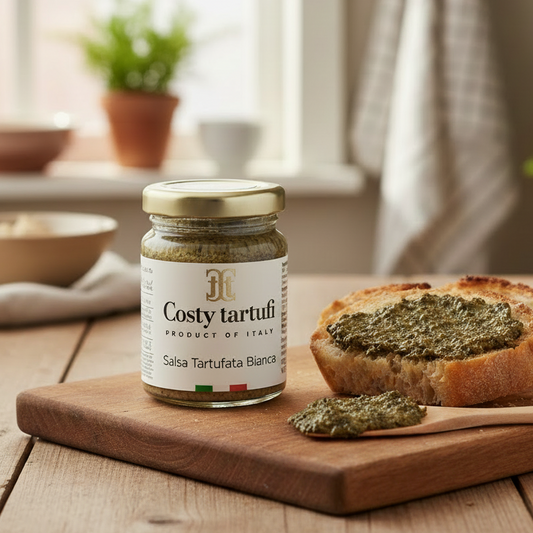 Salsa Tartufata Bianca con Mandorle 80g - Costy Tartufi