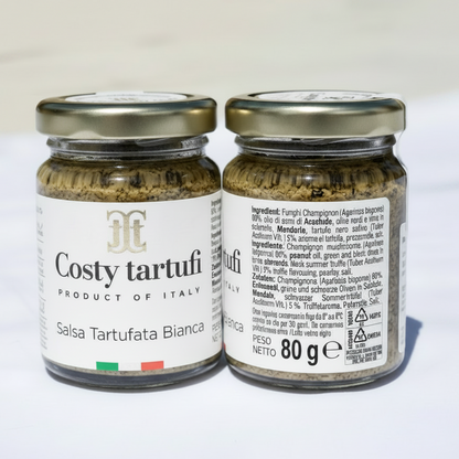 Salsa Tartufata Bianca con Mandorle 80g - Costy Tartufi