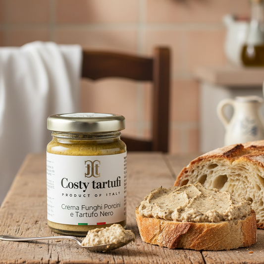 Crema Funghi Porcini e Tartufo Nero 80g - Costy Tartufi