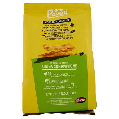 Gran Pavesi Sfoglie Croccanti Gusto Pepe e Lime 150g - Pavesi
