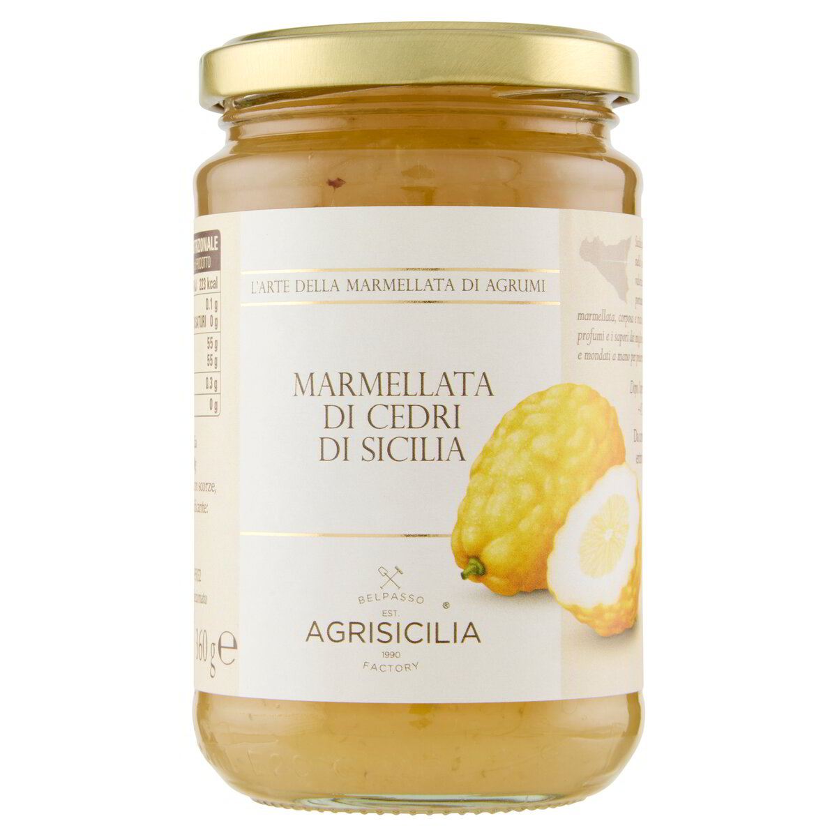 Marmellata di Cedri di Sicilia 360g - AgriSicilia