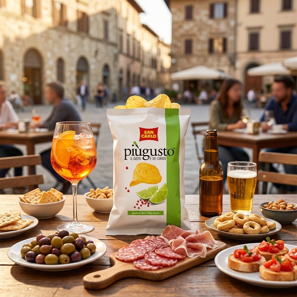 Più Gusto Lime e Pepe Rosa 150g multipack 6x25g - San Carlo